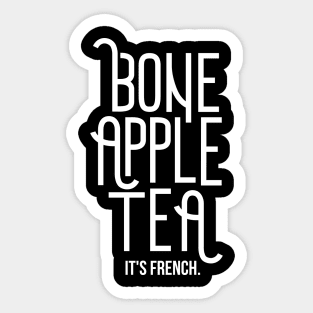 Bone Apple Tea Sticker
